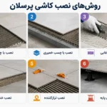 روش‌های نصب کاشی پرسلان