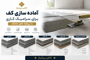 آماده سازی کف برای سرامیک کاری با زیرلایه های مختلف
