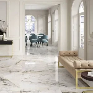 Porcelain ceramic and house wall
