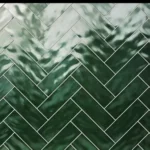 سرامیک فانتزی مترویی سبز ۲۸.۵×۶ | کاشی پرسلان مات